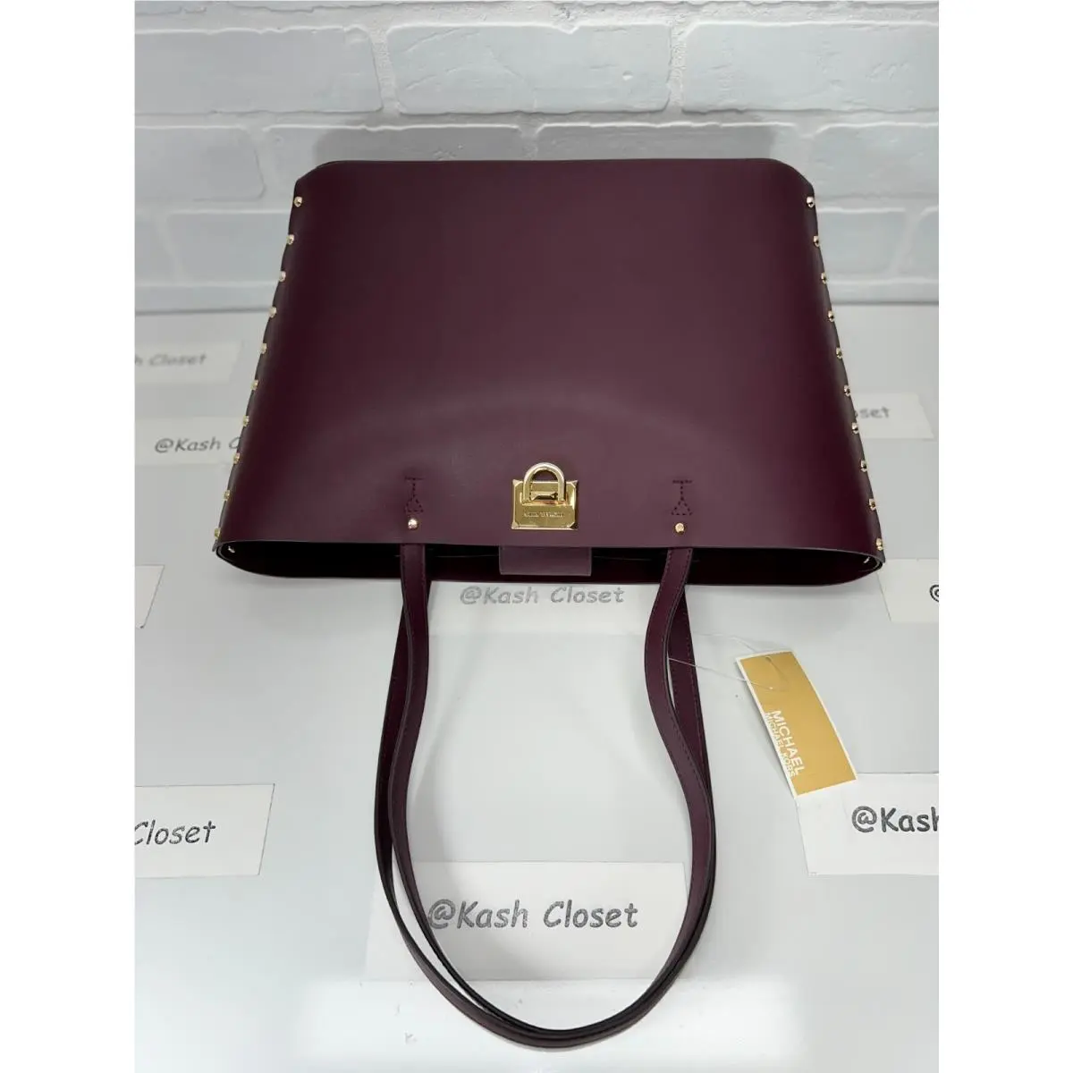 Michael Kors  bag  - Manhattan - Manhattan - Bordeaux, Handle/Strap: Multiple, Hardware: Gold