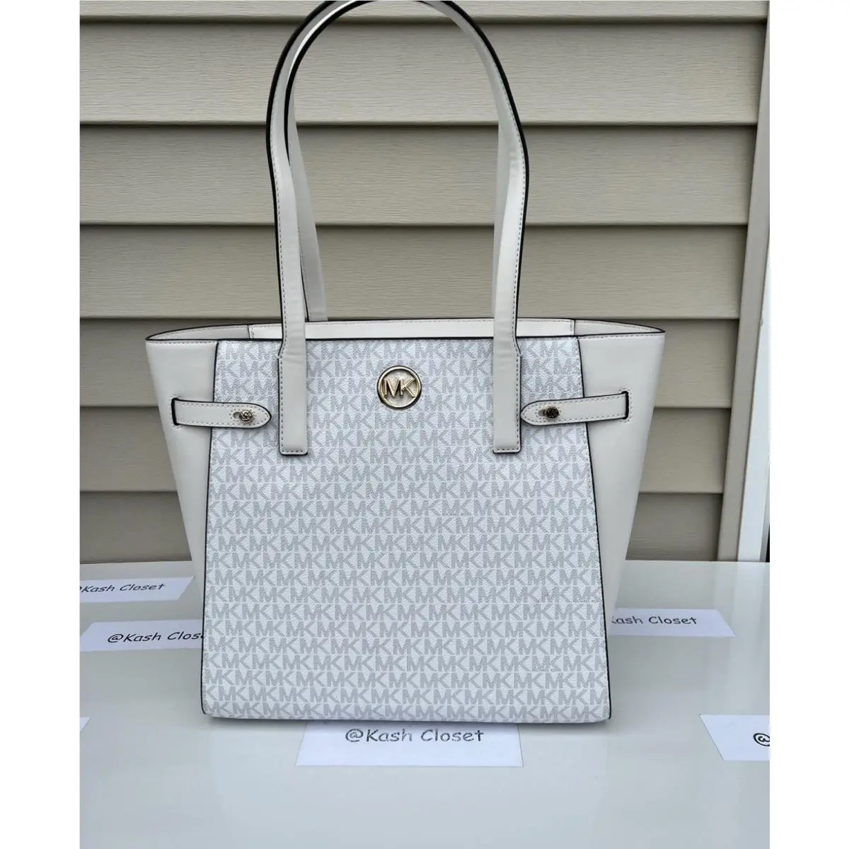 Michael Kors Tote Carmen Large MK Signature Leather