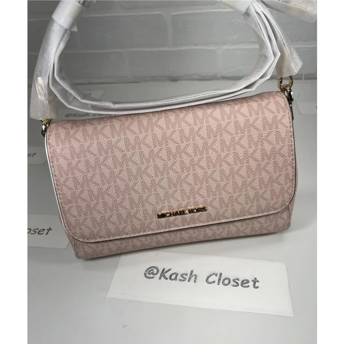 Crossbody Convertible Clutch Bag Jet Set Medium Purse DK Powderblush by Michael Kors