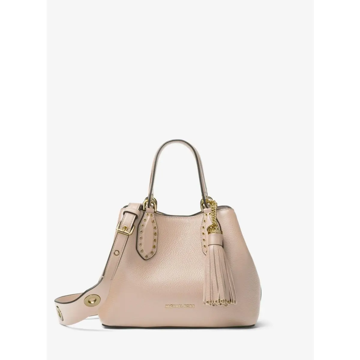Brooklyn Small Satchel Crossbody/handbag Bucket 11 Colors Dust Bag Soft Pink with Gold-tone hardware by Michael Kors