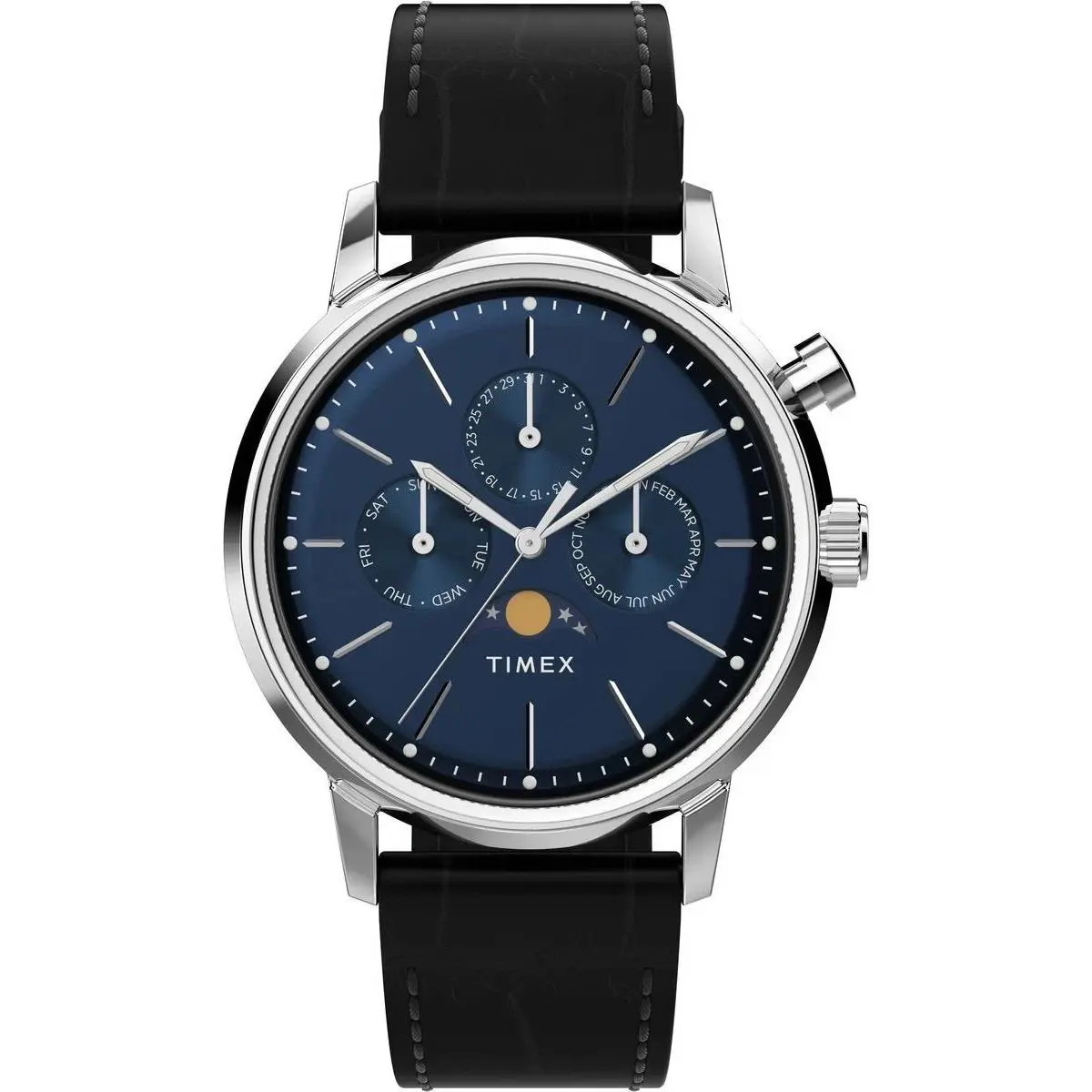 Marlin Moonphase Black Men`s Watch TW2W51200 by Timex