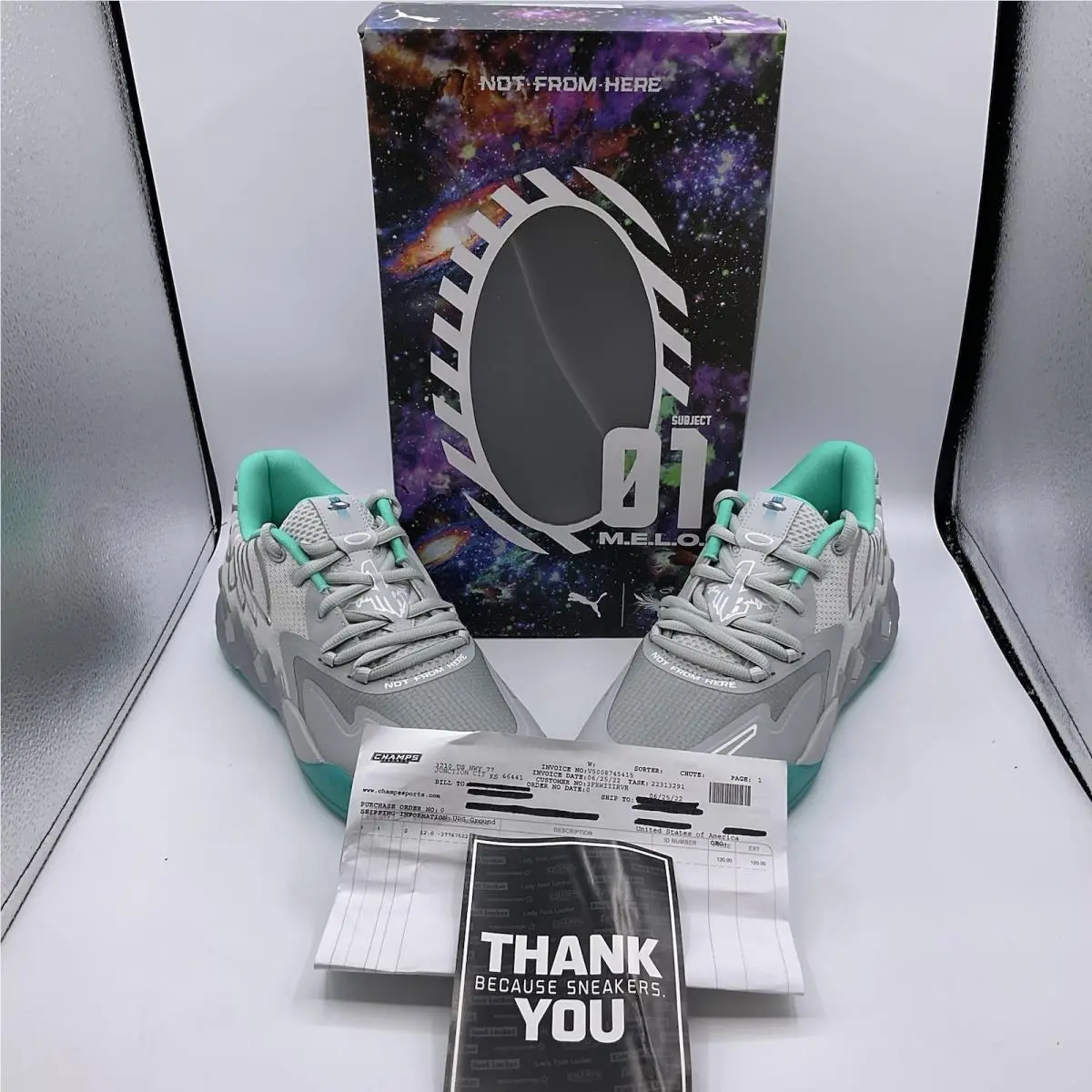 Size 12 - Puma MB.01 Lo Ufo - 377675-02 Hi Rise Aqua Green Grey