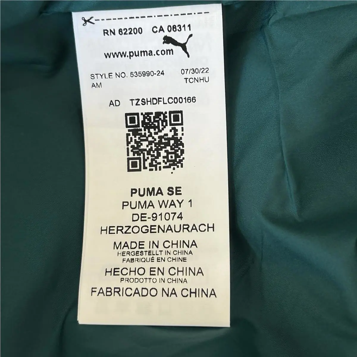 Puma clothing - Green 10