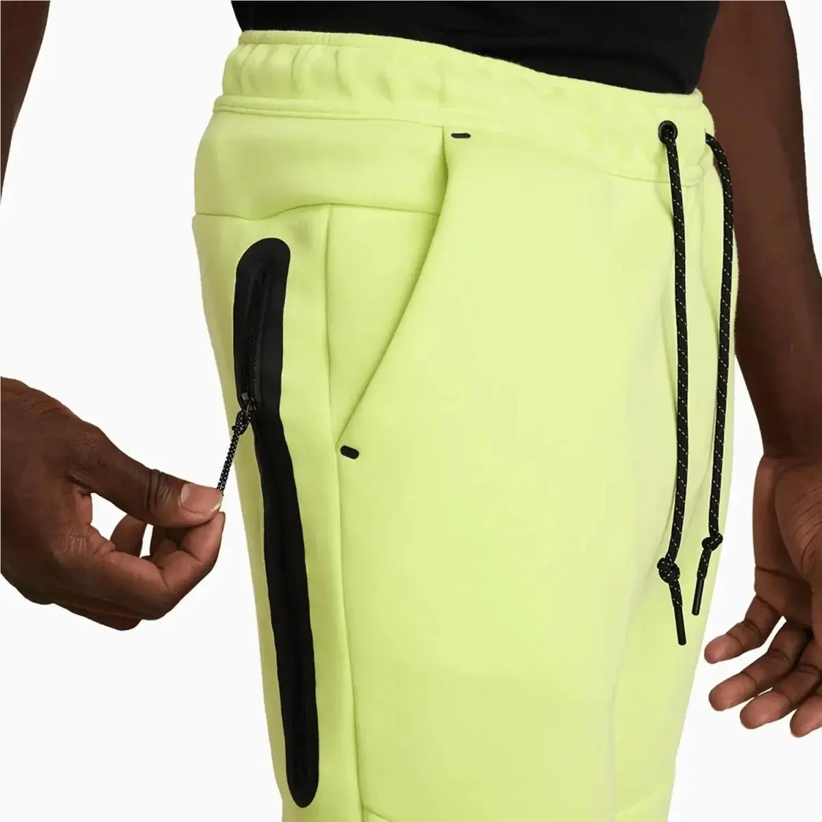 Nike clothing - Nike Tech Fleece - Tech Fleece - HV0959736 - Light Lemon Twist / Black 1