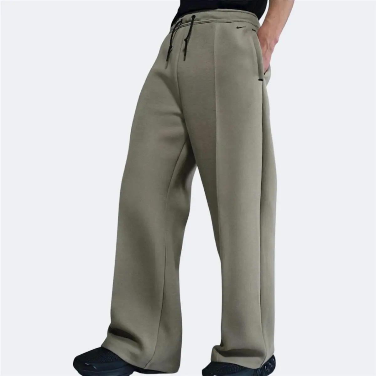Mens Tech Fleece Wide Leg Pants Green Size Small HJ0695-320 by Nike