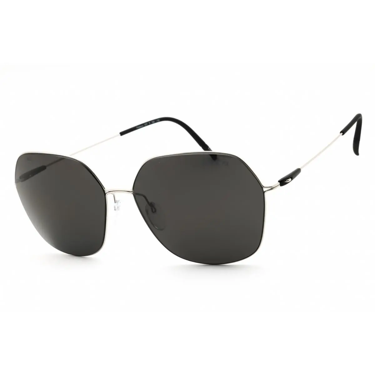 Silhouette Poblenou 8737/75 7000 Rhodium/grey Polarized 55-15-140 Sunglasses
