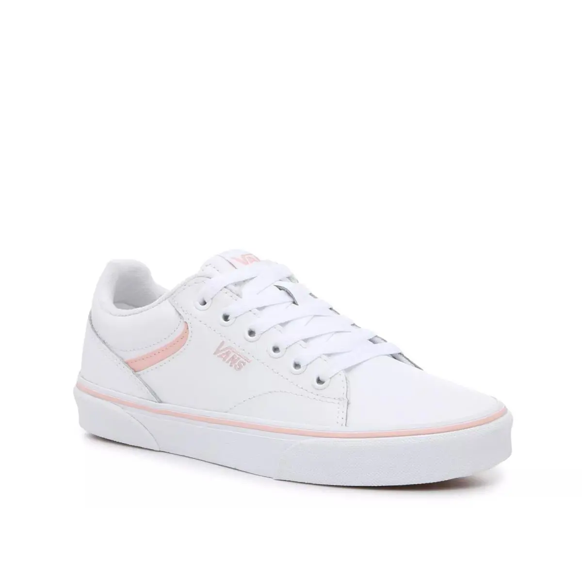 Woman`s Fashion Sneakers Vans Seldan Sneaker - White/Pink