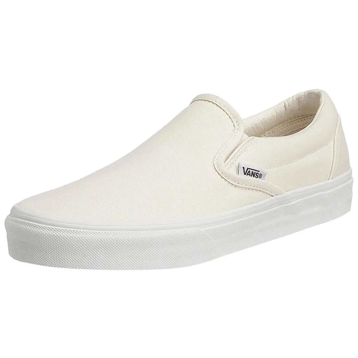 Vans Unisex Adult Classic Slipon Shoes In White White - White (Canvas)