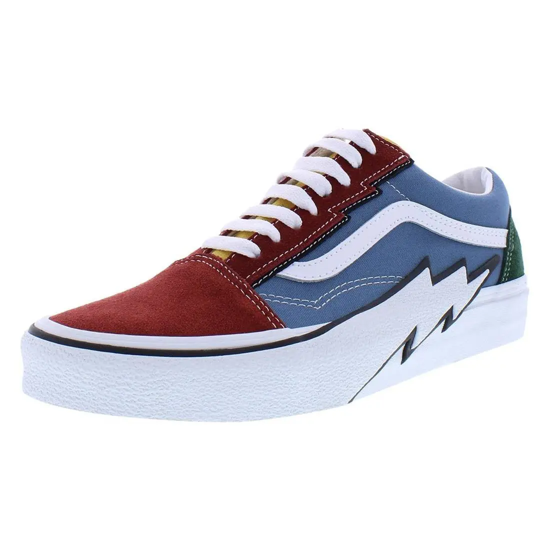 Vans Unisex Old Skool Bolt Shoes Multi - Multicoloured Sea Waves Ocean Tides
