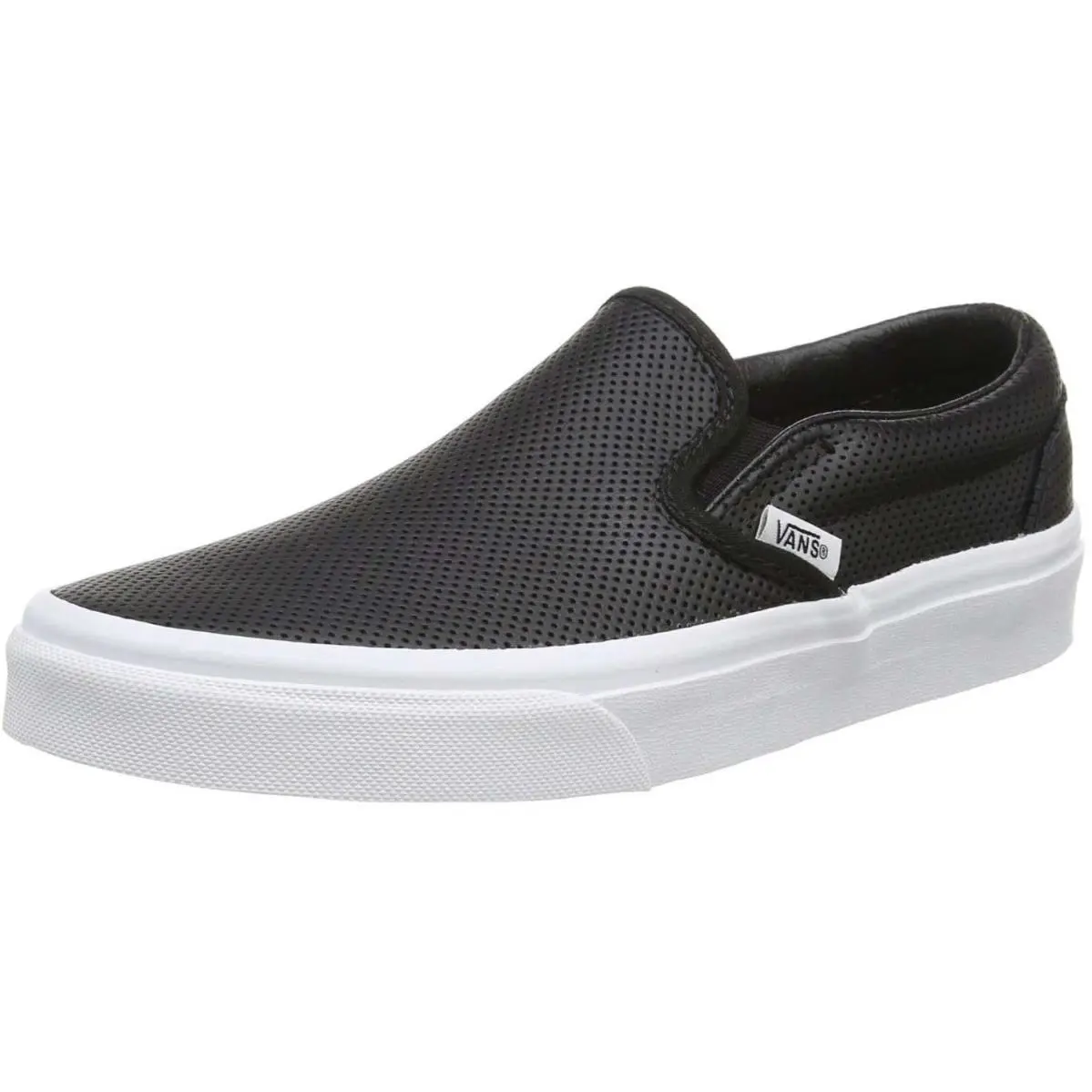 Vans Unisexadult Classic Slipon Shoes Perf Leather Black - Perf Leather Black