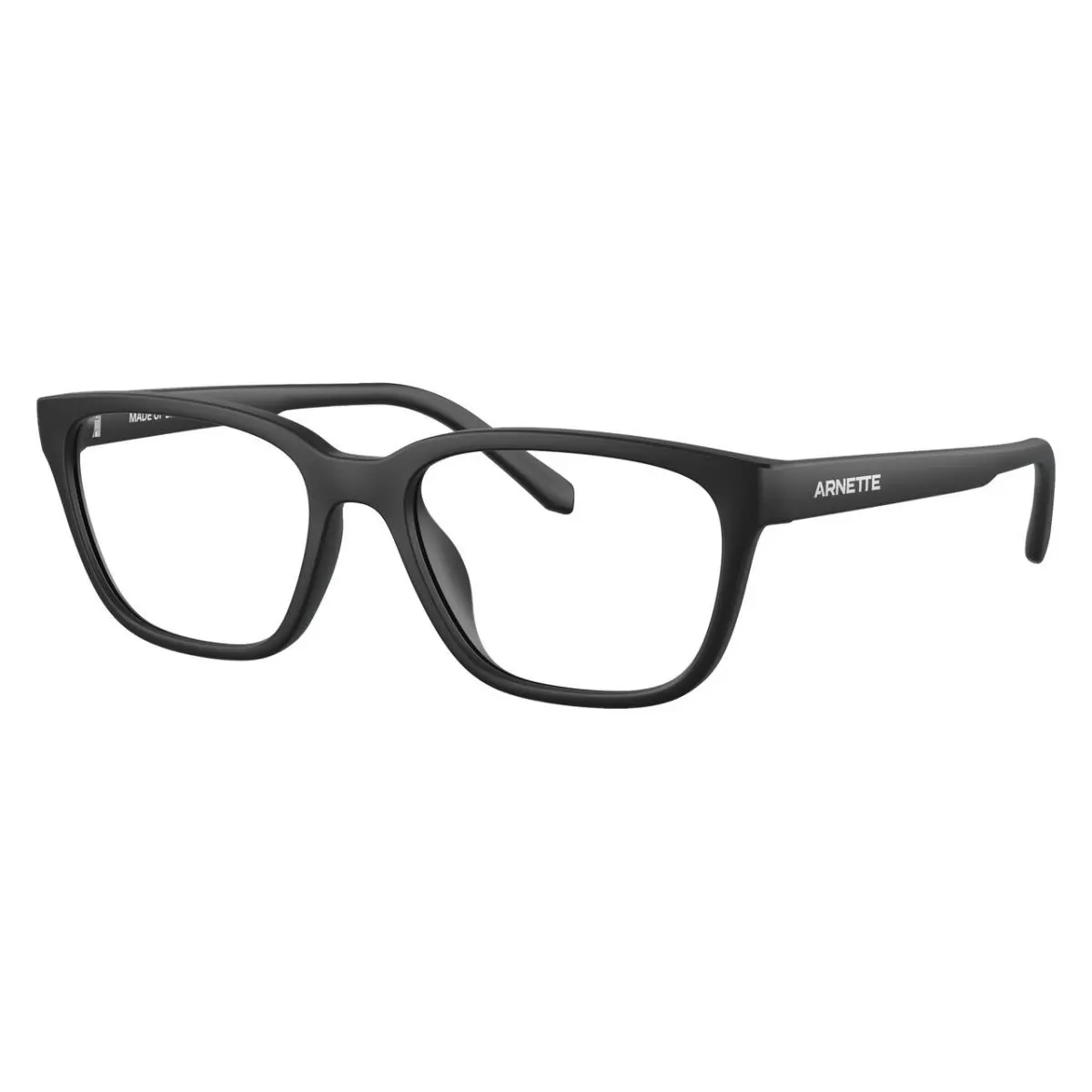 Arnette Man Eyeglasses 0AN7250U 2753 52mm Matte Black - Transparent Lens