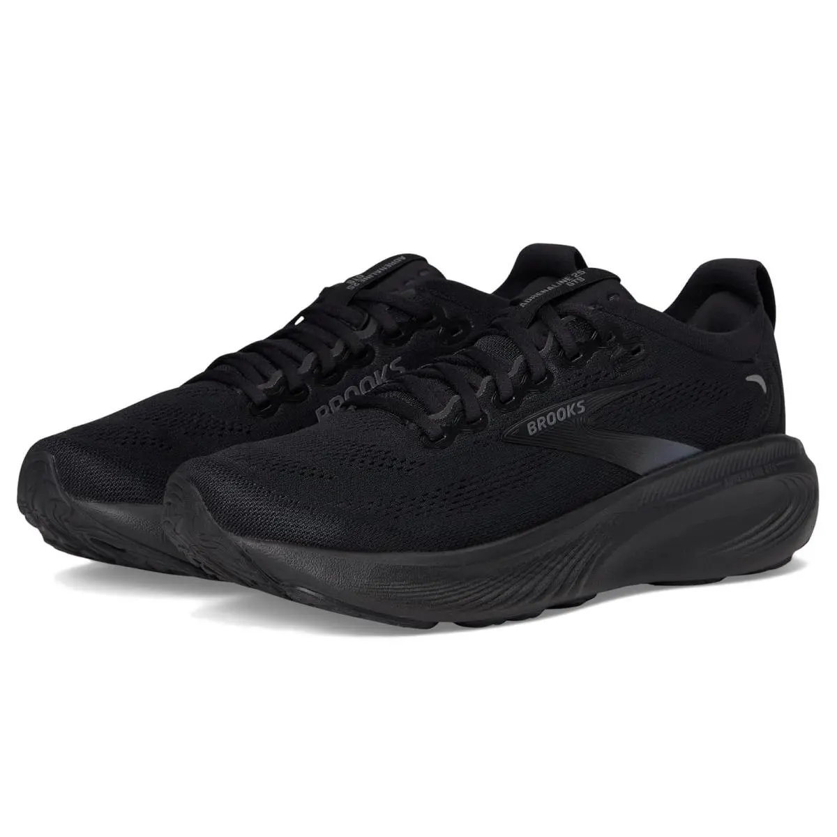 Man`s Sneakers Athletic Shoes Brooks Adrenaline Gts 25 - Black/Black/Ebony