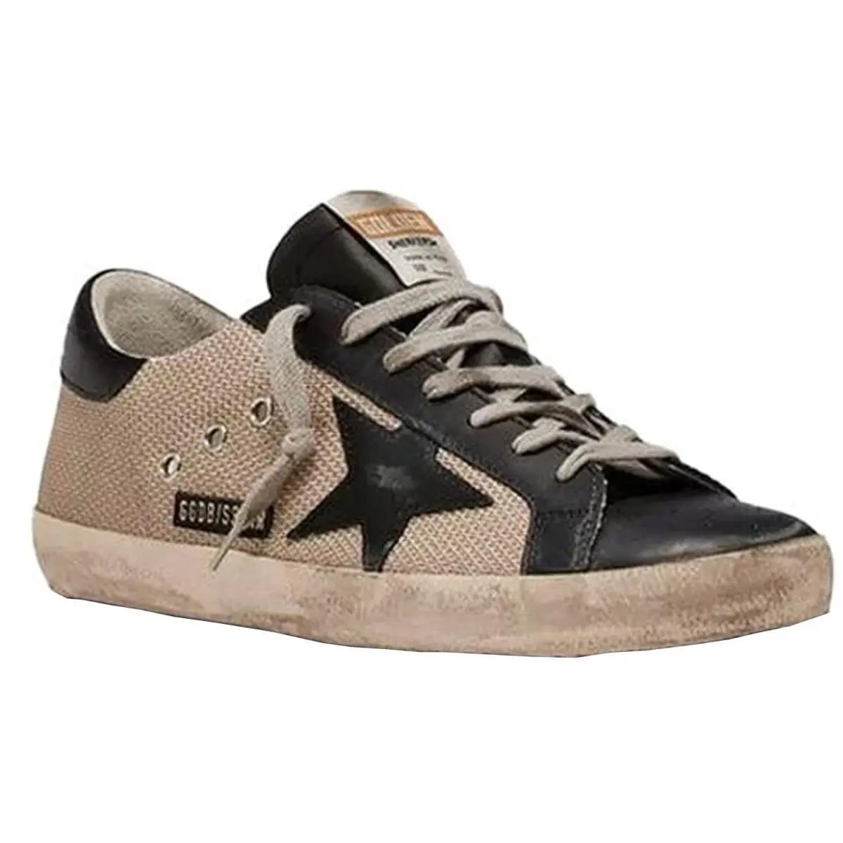 Golden Goose shoes - Golden Goose Super-Star - Brown, way: Milk/Black 1