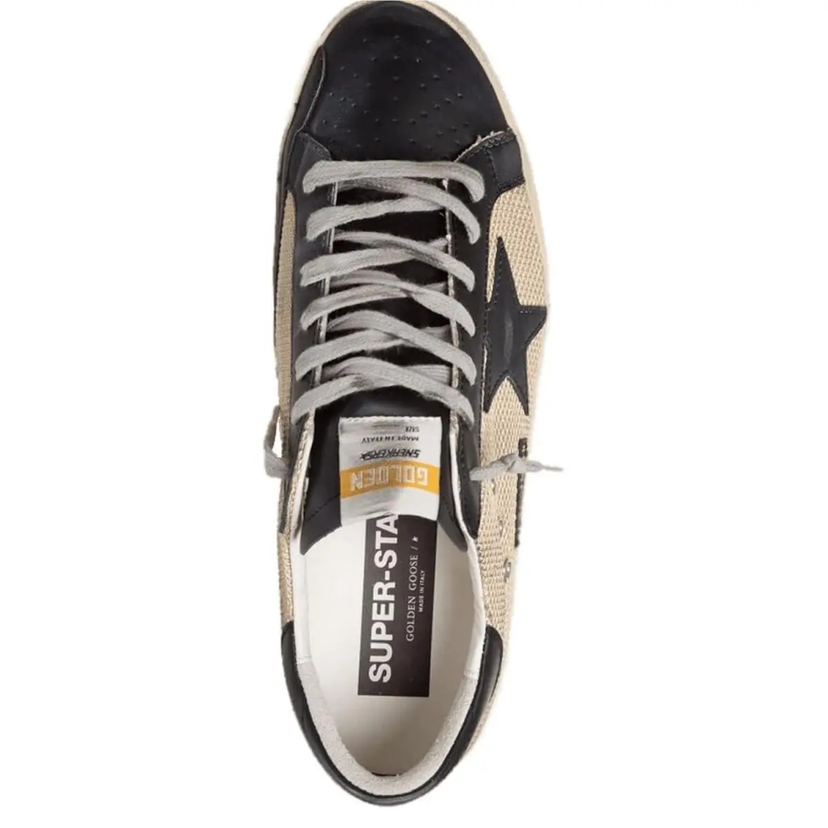 Golden Goose shoes - Golden Goose Super-Star - Brown, way: Milk/Black 2
