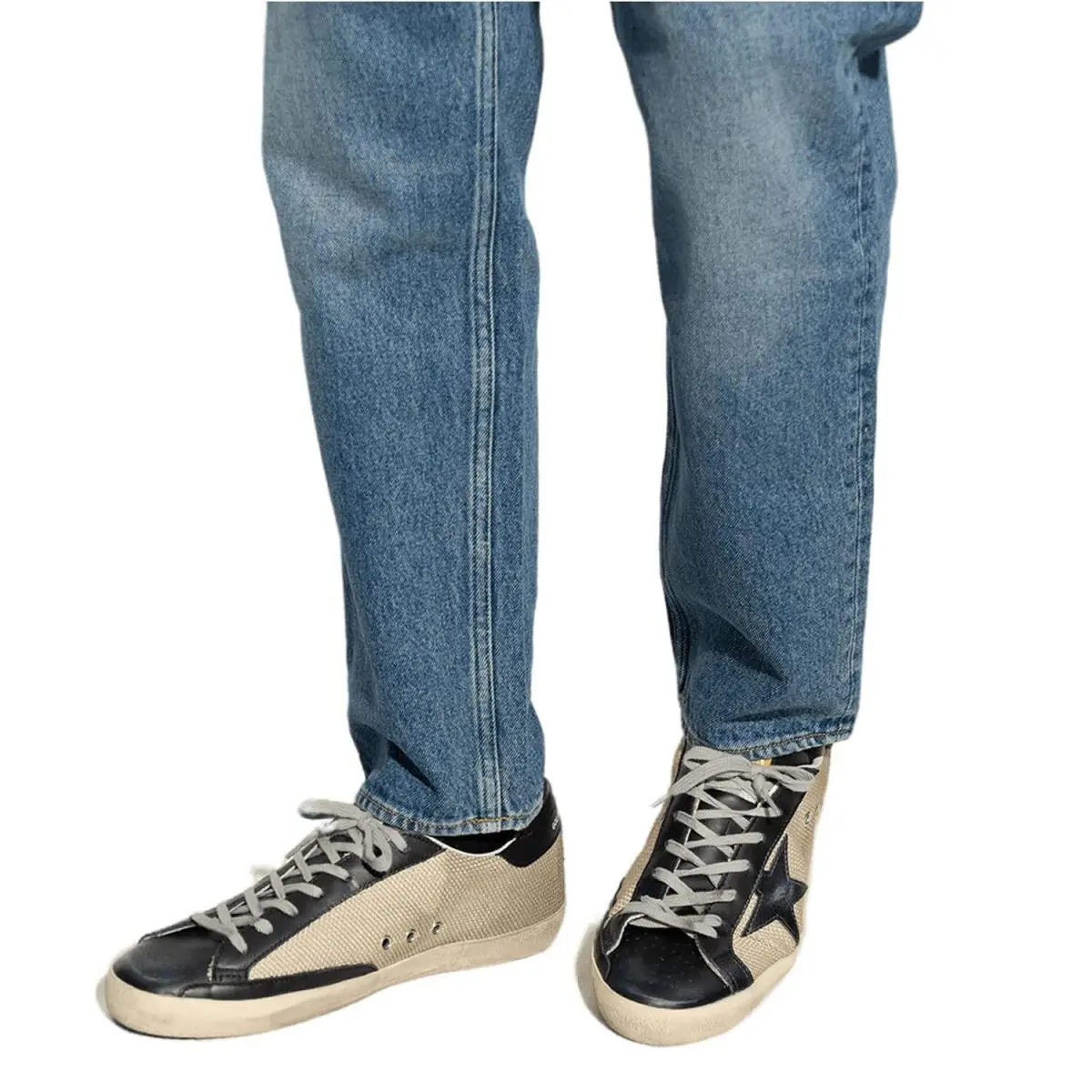Golden Goose shoes - Golden Goose Super-Star - Brown, way: Milk/Black 3