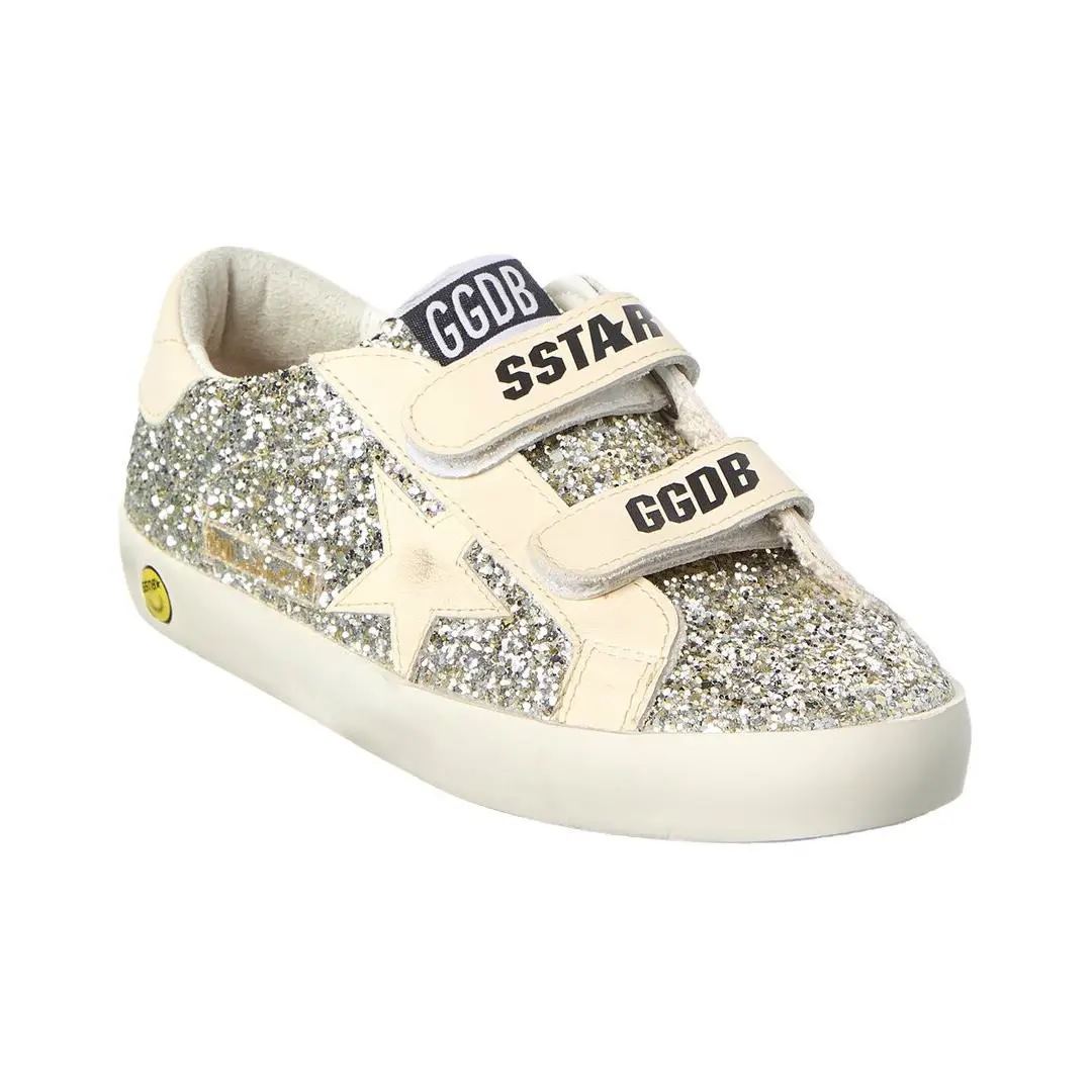 Golden Goose Old School Glitter Leather Sneaker