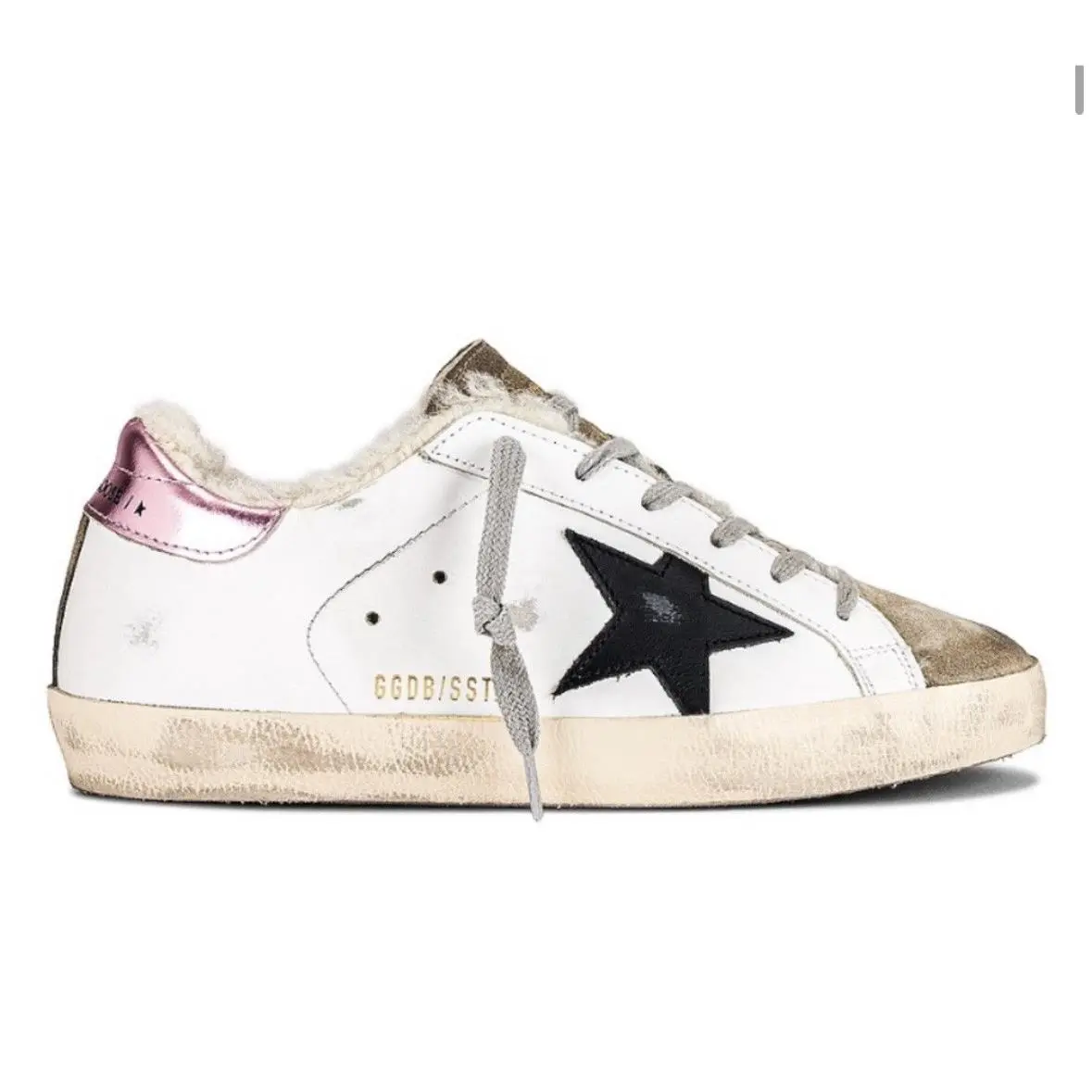 Superstar Fur Low Top Sneaker Size US 10/ Eur 40 by Golden Goose