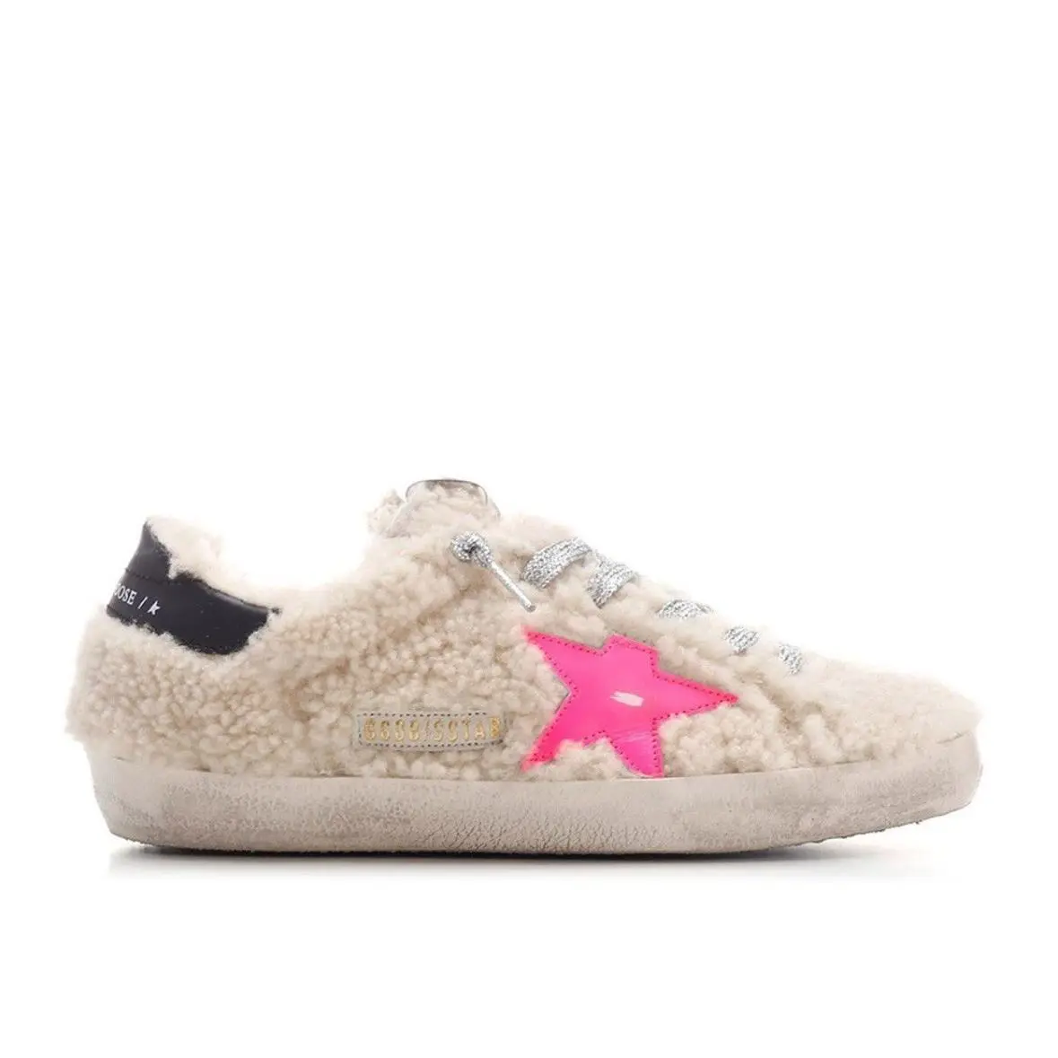 Golden Goose Superstar Low Top Shearling Sneaker Size US 10/ Eur 40 - Multicolor