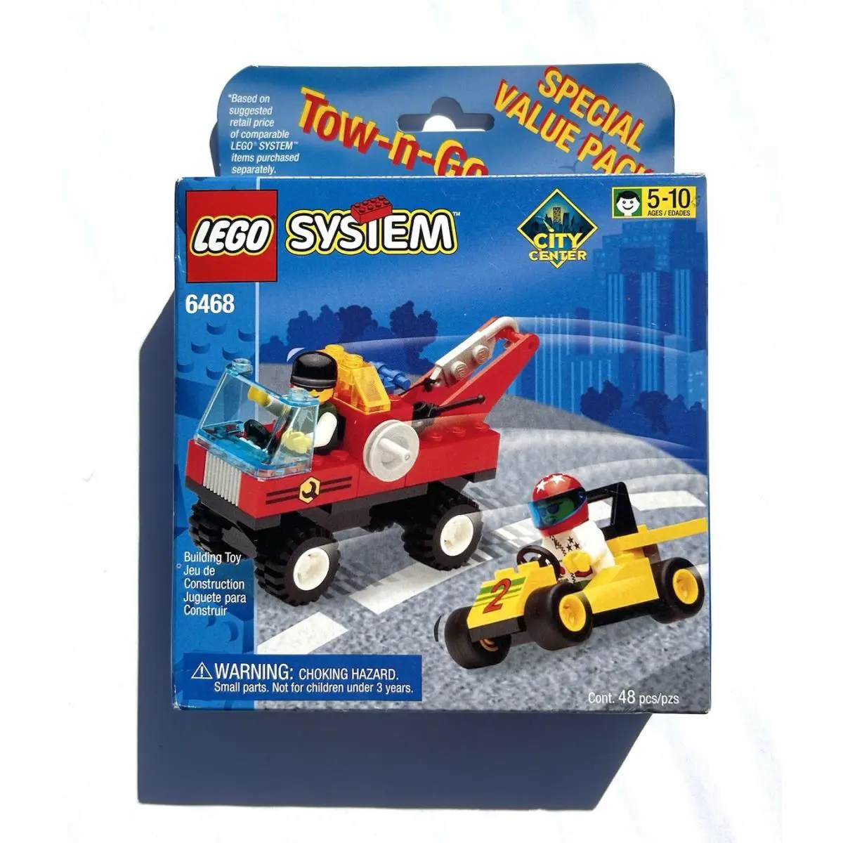 Lego Tow-n-go Value Pack 6468 Town Lego System 1999