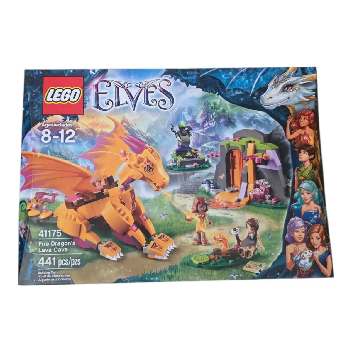 Lego Elves: Fire Dragon`s Lava Cave 41175