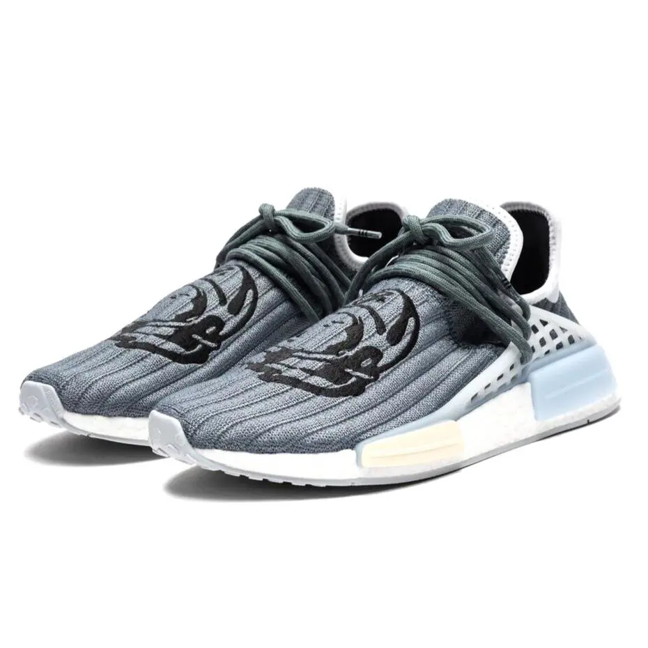Adidas Tennis Hu Nmd Pharrell Blue Grey Williams Boost Running Sneakers Trainers