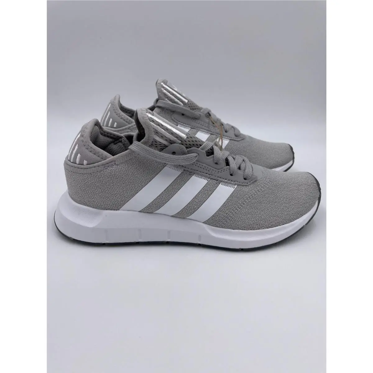 Adidas Swift Run Grey White Mesh Running Sneakers Womens FY2135