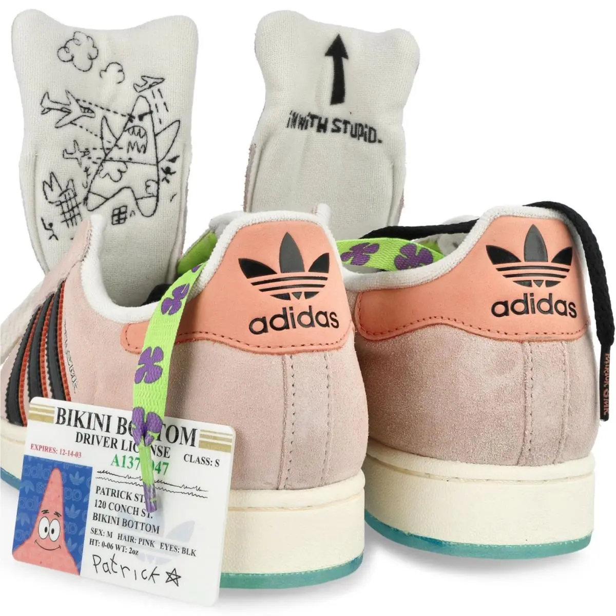 Adidas Superstar Spongebob Square Pants Patrick Star Sneakers Retro Trainers
