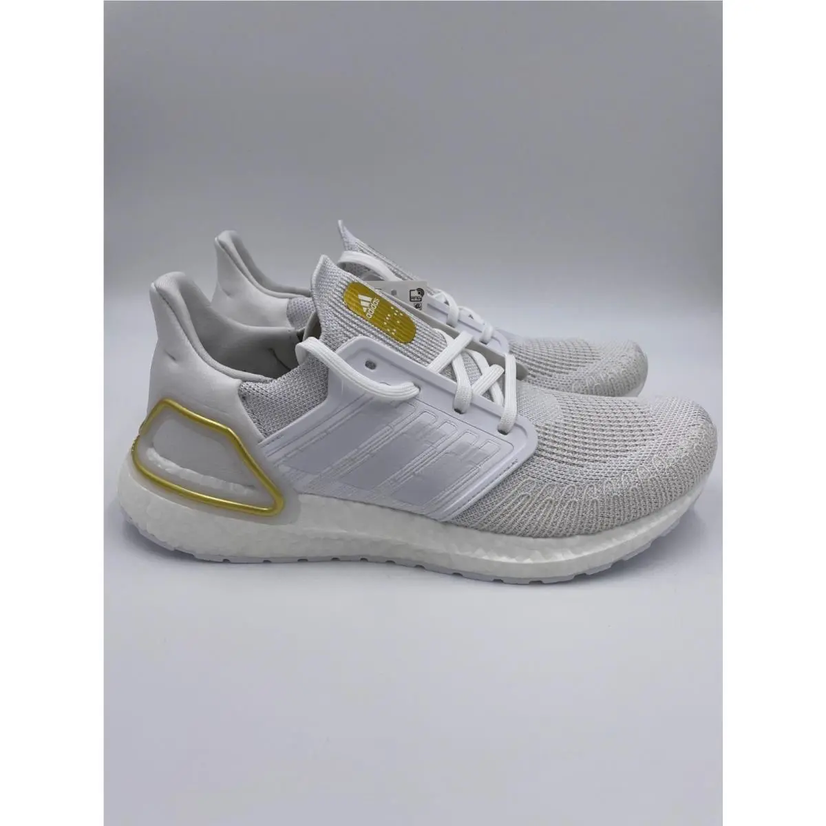 Adidas Ultraboost 20 Cloud White Gold Metallic Primeblue Shoes FV8351