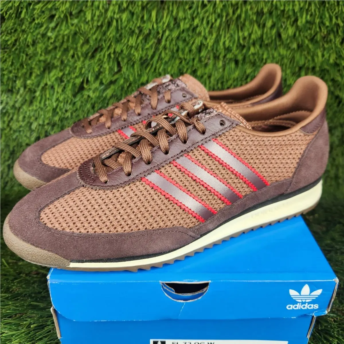 Adidas SL 72 OG Womens Shadow Brown Collegiate Red JI0191 OG Preloved Originals