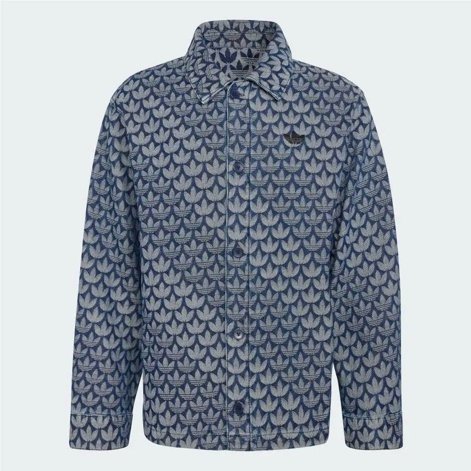 Adidas clothing - adidas Originals Denim Monogram Shirt - KD0397 - Blue 10
