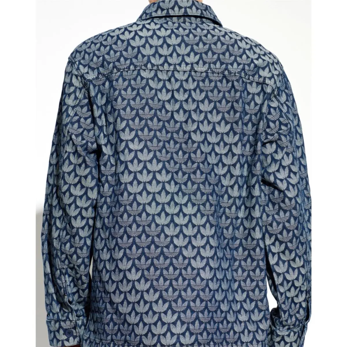 Adidas clothing - adidas Originals Denim Monogram Shirt - KD0397 - Blue 7