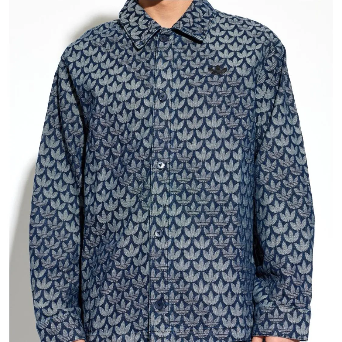 Adidas clothing - adidas Originals Denim Monogram Shirt - KD0397 - Blue 0