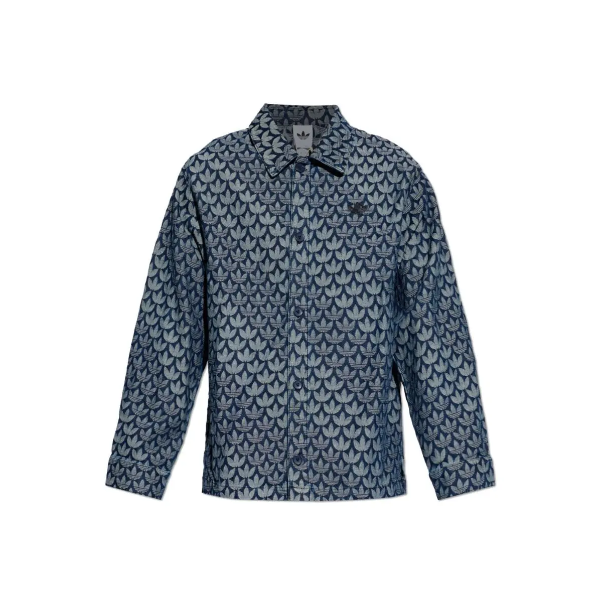 Adidas clothing - adidas Originals Denim Monogram Shirt - KD0397 - Blue 9