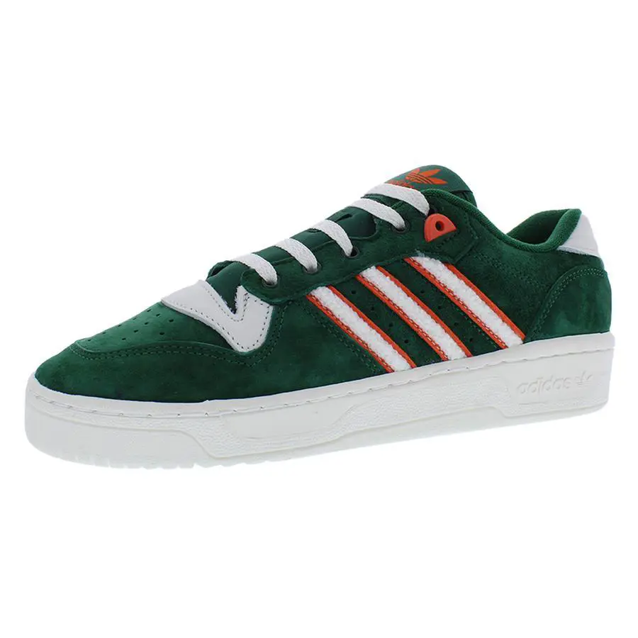 Adidas Rivalry Low Mens Shoes Size 10.5 Color: Dark Green/cloud - Dark Green/Cloud White/Collegiate Orange, Main: Green
