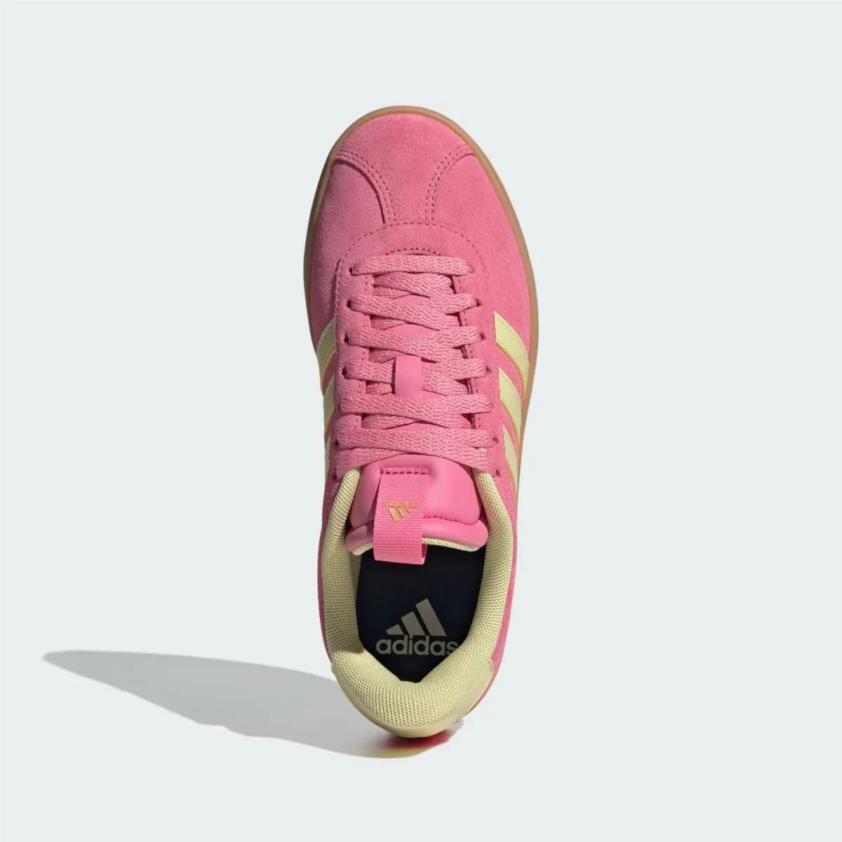 Adidas shoes - adidas Vl Court - Court - JR8647 - Pink /Powder Yellow/Gold Metallic 8