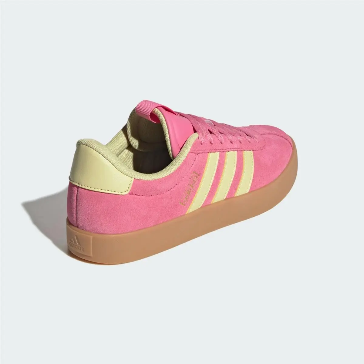 Adidas shoes - adidas Vl Court - Court - JR8647 - Pink /Powder Yellow/Gold Metallic 11