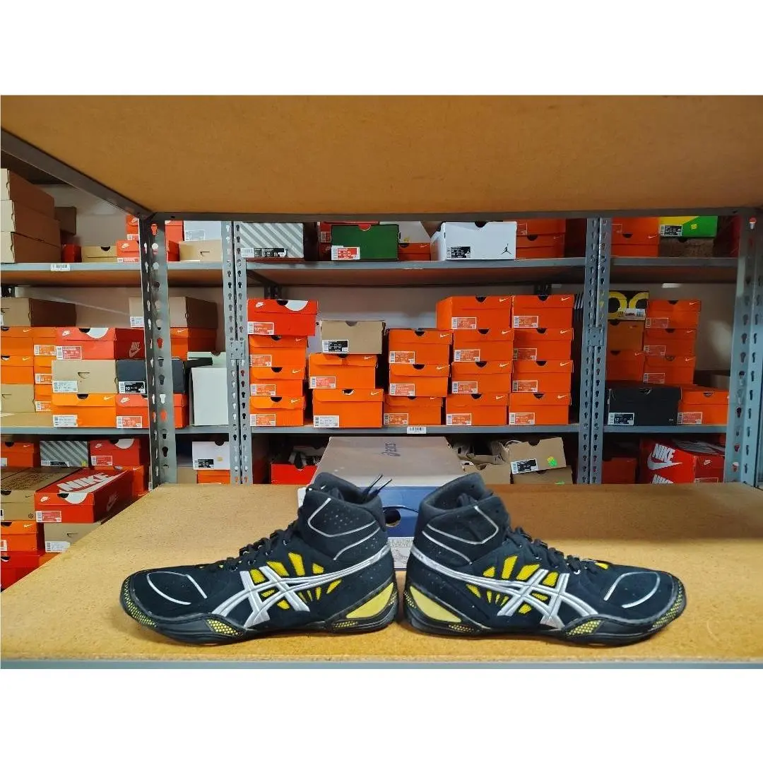 Adidas shoes - Dan Gable Ultimate 3 - Dan Gable Ultimate - J305Y-9093 - Black Silver Yellow 8
