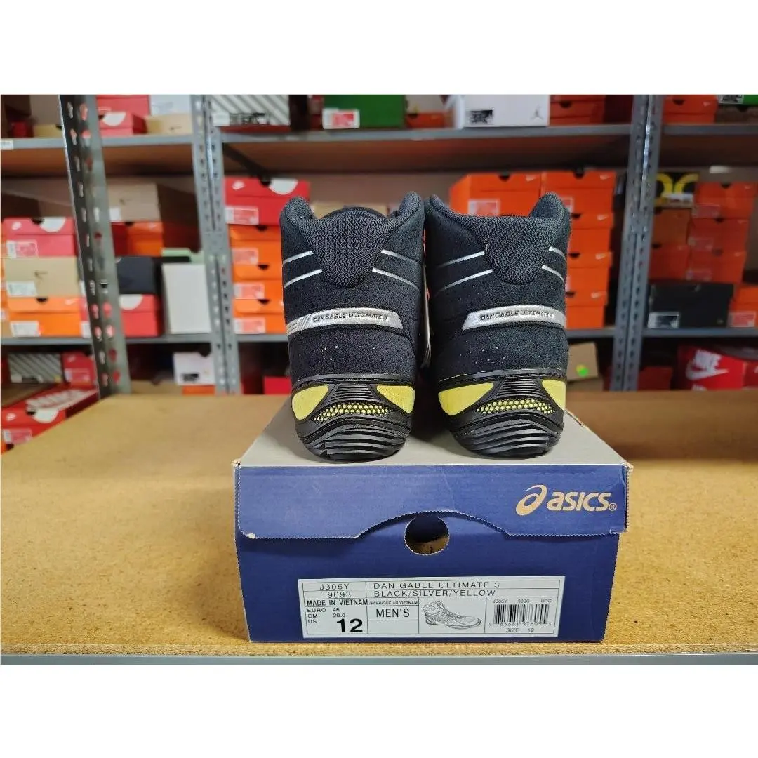 Adidas shoes - Dan Gable Ultimate 3 - Dan Gable Ultimate - J305Y-9093 - Black Silver Yellow 11