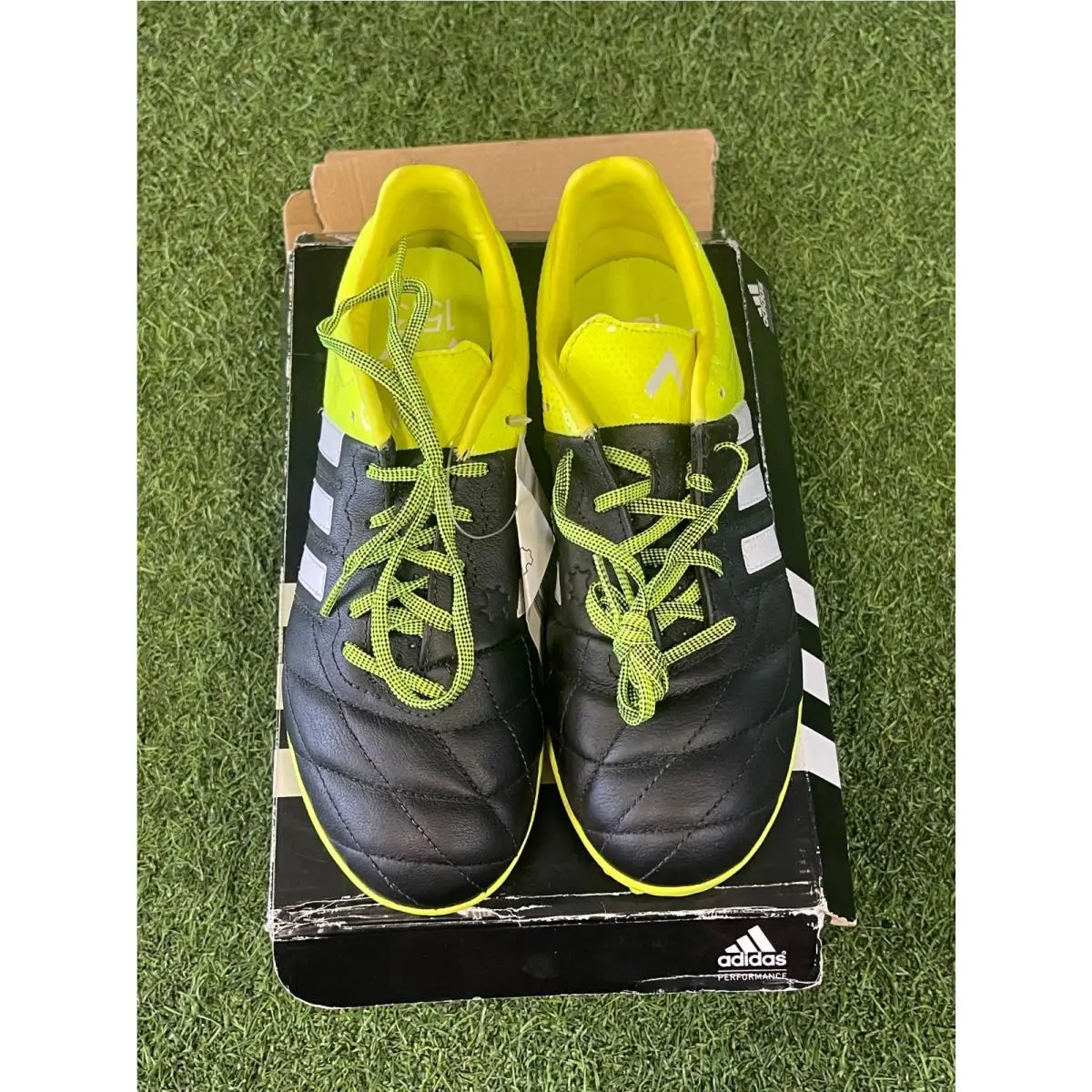 Adidas Ace 15.3 TF Leather Mens Turf Shoes Size 6.5 Multicolor