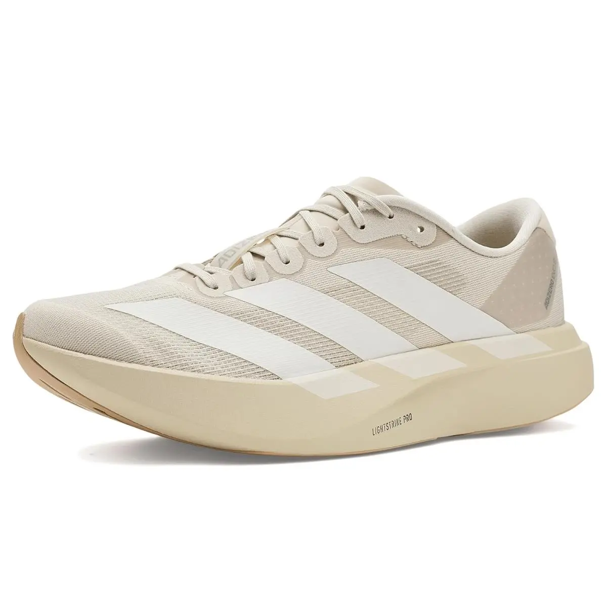 Man`s Sneakers Athletic Shoes  Adizero Evo SL Running Shoes Alumina/Off-White/Warm Sandstone by Adidas