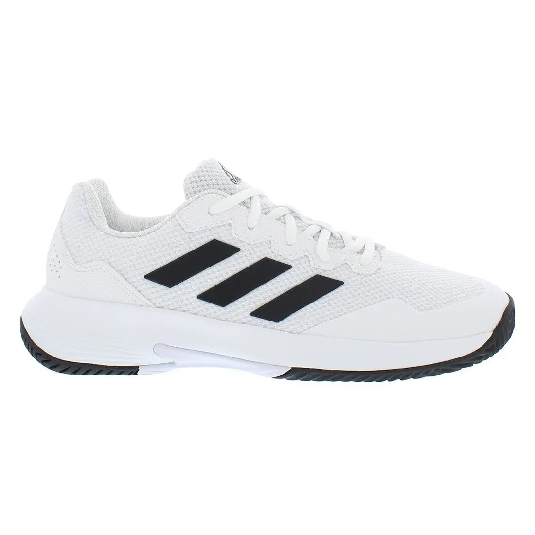 Adidas Gamecourt 2 Wide Mens Shoes - White/Black, Main: White