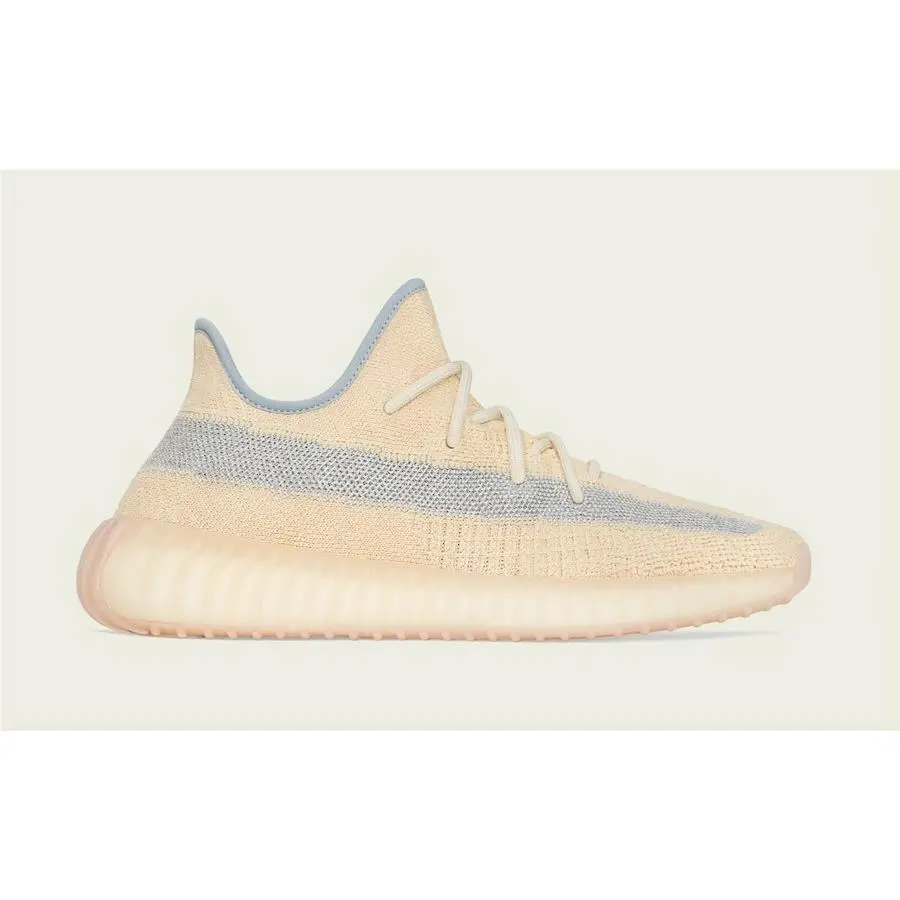 Adidas Men`s Yeezy Boost 350 V2 `linen` Athletic Fashion Sneakers FY5158