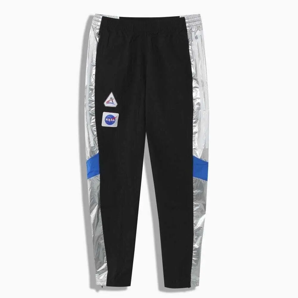 Adidas Own The Run Space Race Track Joggers Artemis Nasa Black Pants Men Size