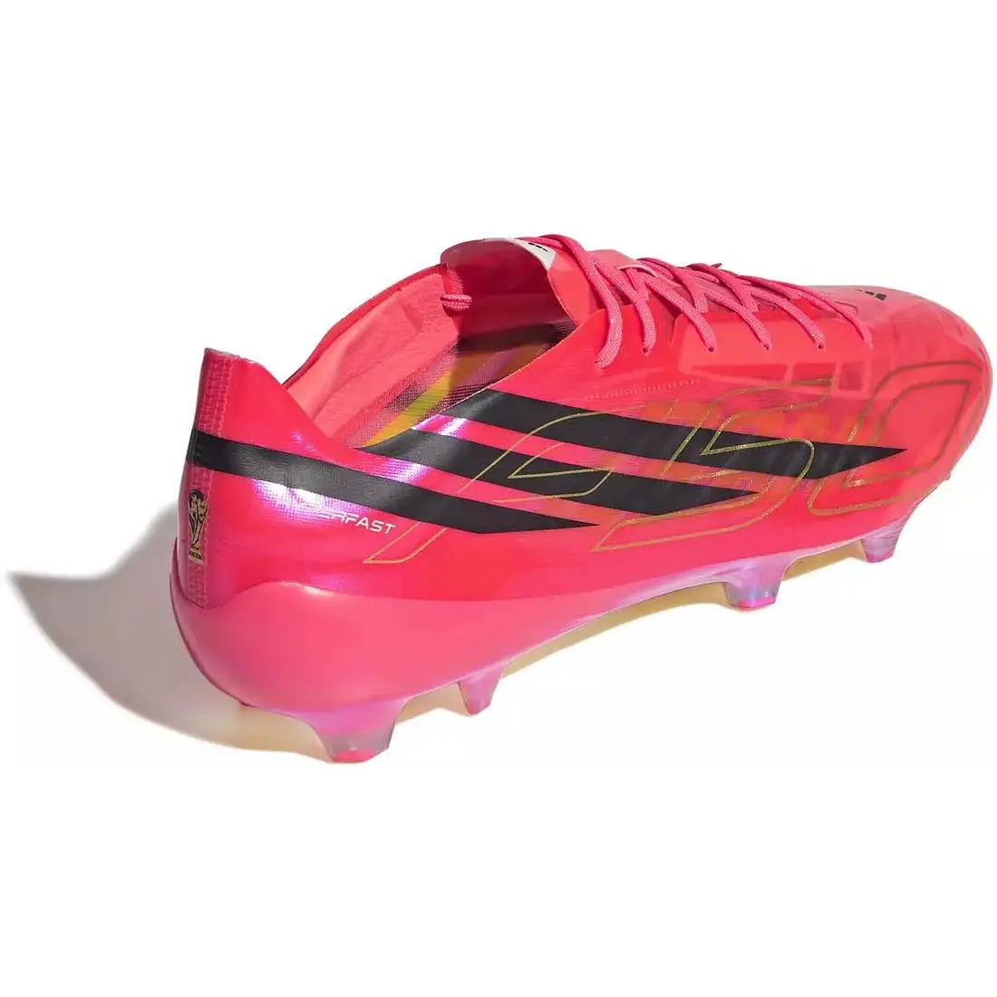 Adidas shoes - adidas F50 Hyperfast Evo FG - KJ6117 - Pink, Manufacturer: Solar Turbo / Core Black / Gold Metallic 4