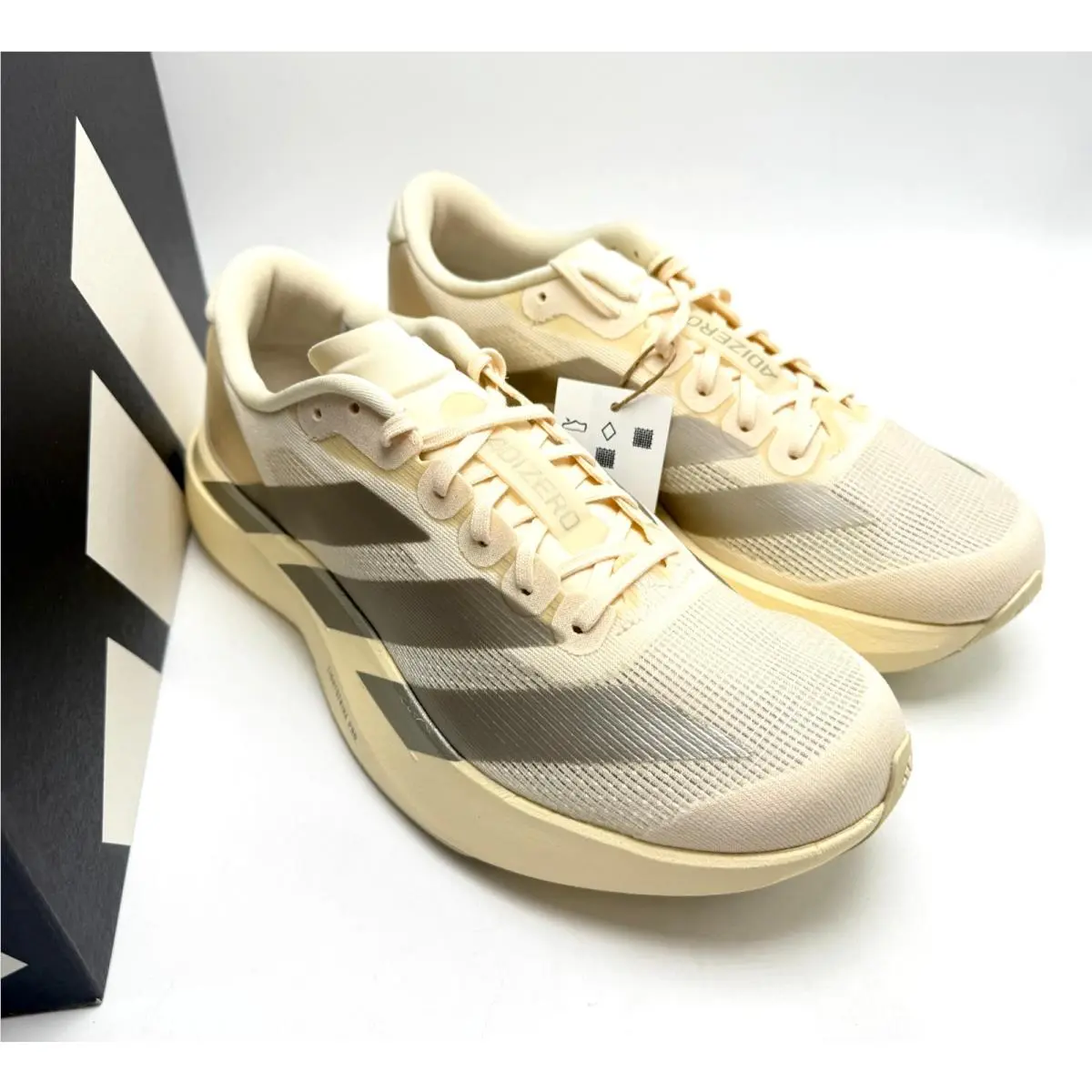 Adidas shoes - Adizero Evo SL - Adizero Evo - JR5841 - Wonder White/Cyber Metallic/Warm Vanilla 0