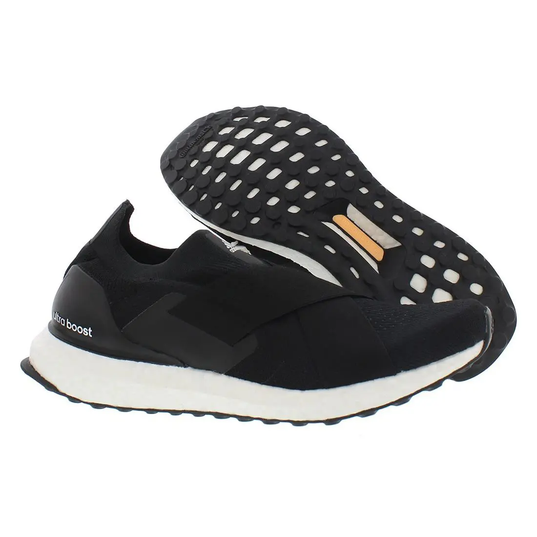 Adidas Ultraboost Slip On Dna Womens Shoes - Carbon Black/Carbon Black/Acid Orange, Main: Black