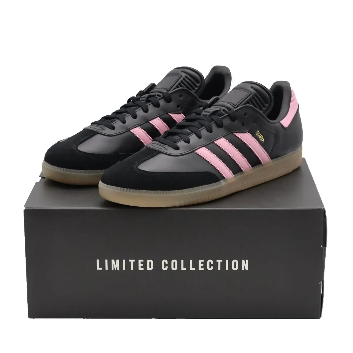 Adidas Samba Sneakers Pink Logo Messi Miami Originals Black Trainers Men Size