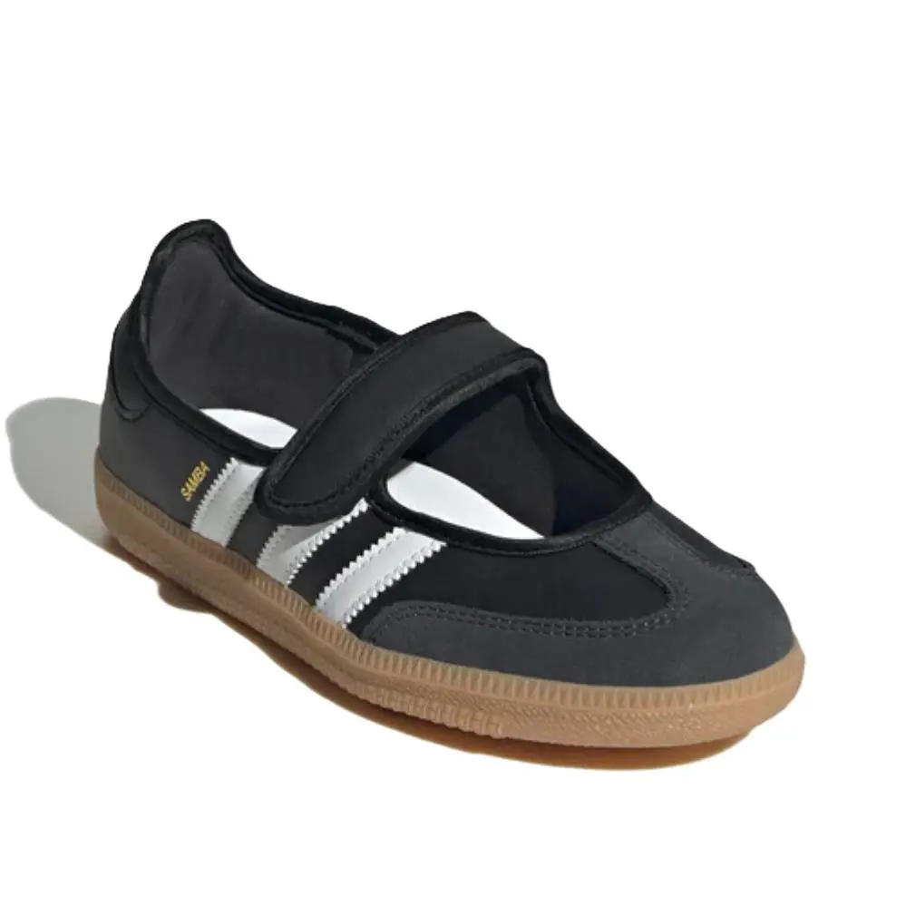 Adidas Kid`s Samba Jane Shoes Black/white JR7437 j - Black/White