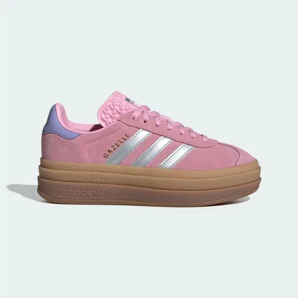 Adidas Gazelle Bold JH5539 Sneaker Kids Pink Leather Platform Shoes DWA1976