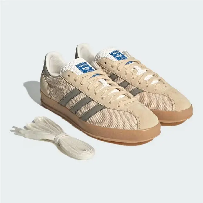 Adidas Men`s Gazelle Indoor Charcoal JS0667 Pro Beige Tan Yellow Sneakers G